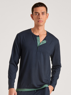 Deepsleepwear Calida Dsw Balancing Shirt Long-sleeve Noir Homme | LGN-9257076