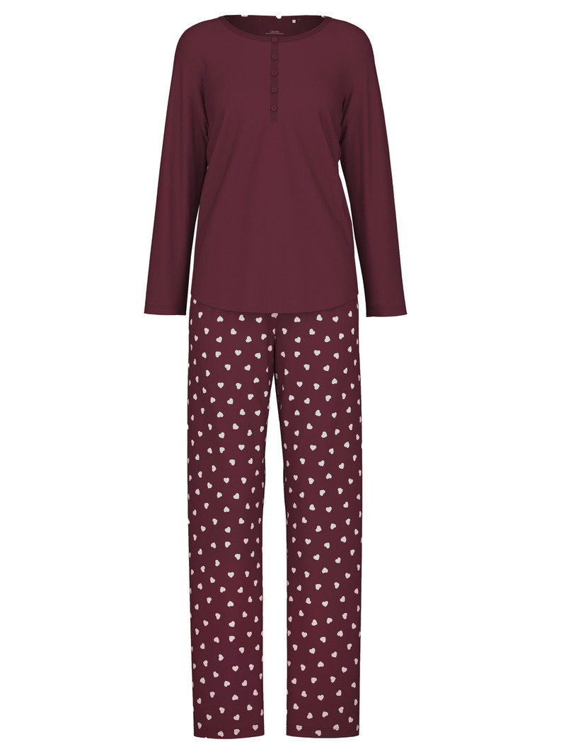 Vêtement De Nuit Calida Lovely Nights Pyjama Rouge Femme | KLQ-8420072