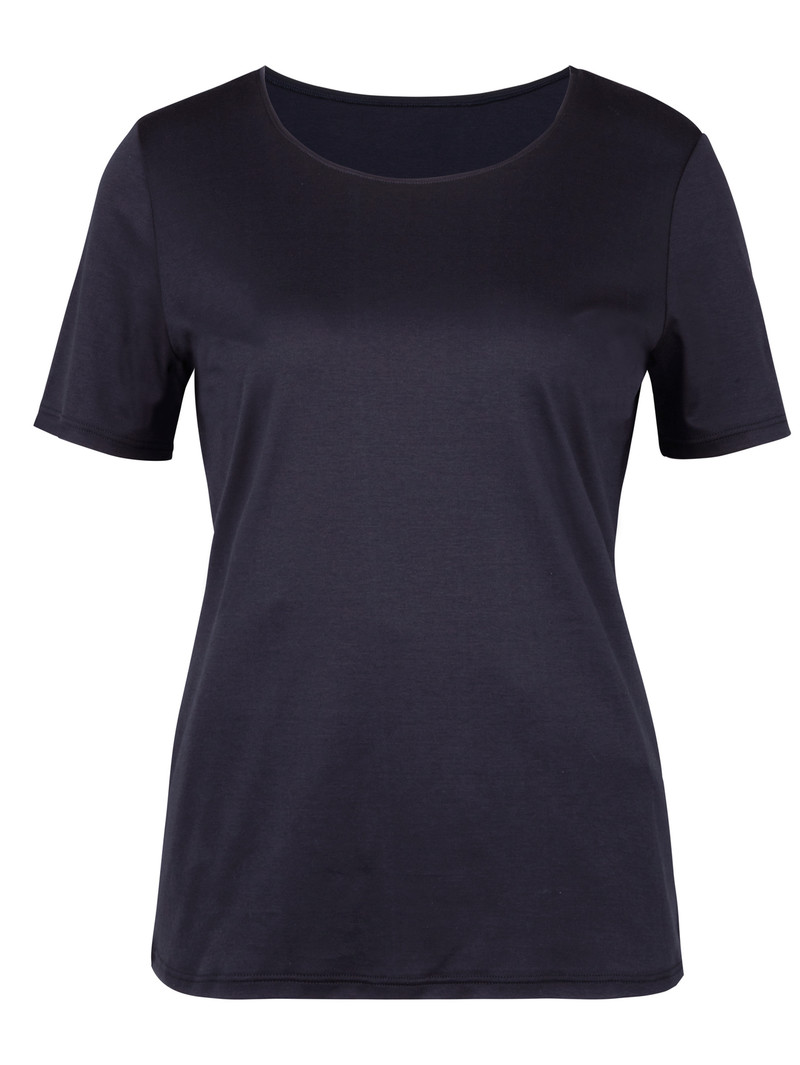 Vêtement De Nuit Calida Favourites Dreams Shirt Short Sleeve Noir Bleu Femme | QYA-1168493
