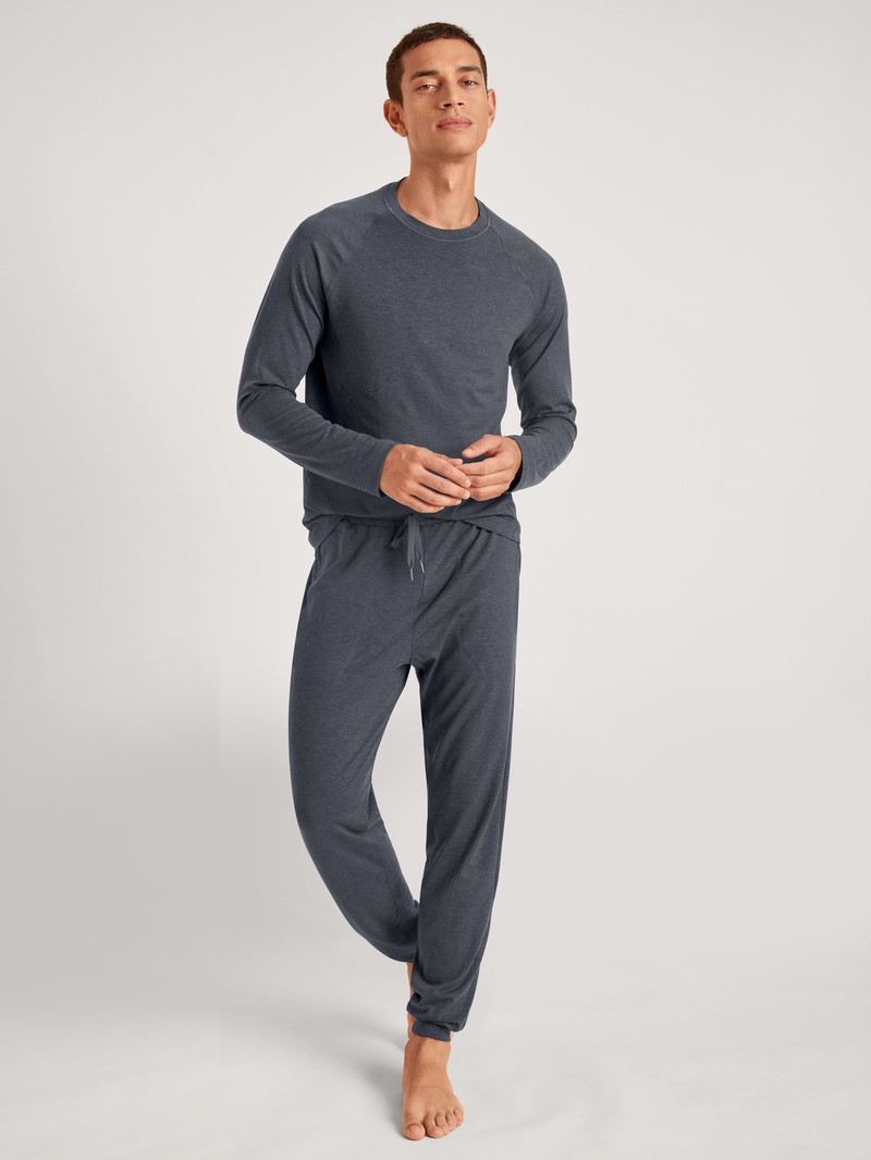 Deepsleepwear Calida Dsw Warming Shirt Long-sleeve Anthrazit Homme | UQN-8984068