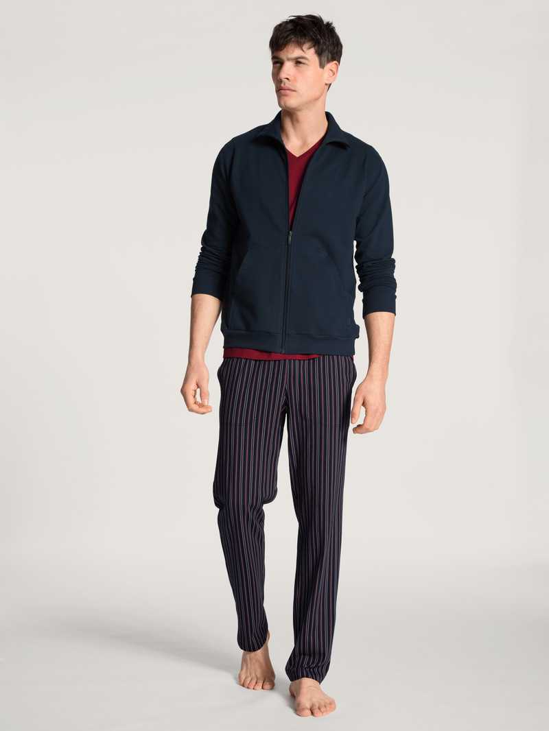 Loungewear Calida Remix Basic Lounge Jacket Noir Homme | CRQ-0364022