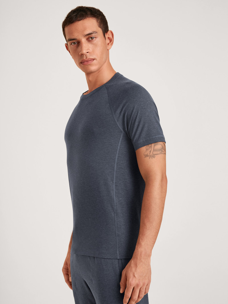 Deepsleepwear Calida Dsw Warming Shirt Short Sleeve Anthrazit Homme | CSC-9962503