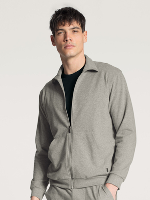 Loungewear Calida Remix Basic Lounge Jacket Carbon Melé Homme | DHJ-4965618