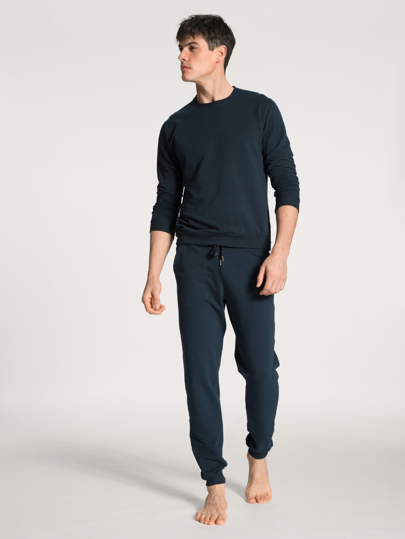 Loungewear Calida Remix Basic Lounge Pants Noir Homme | MKE-7496398