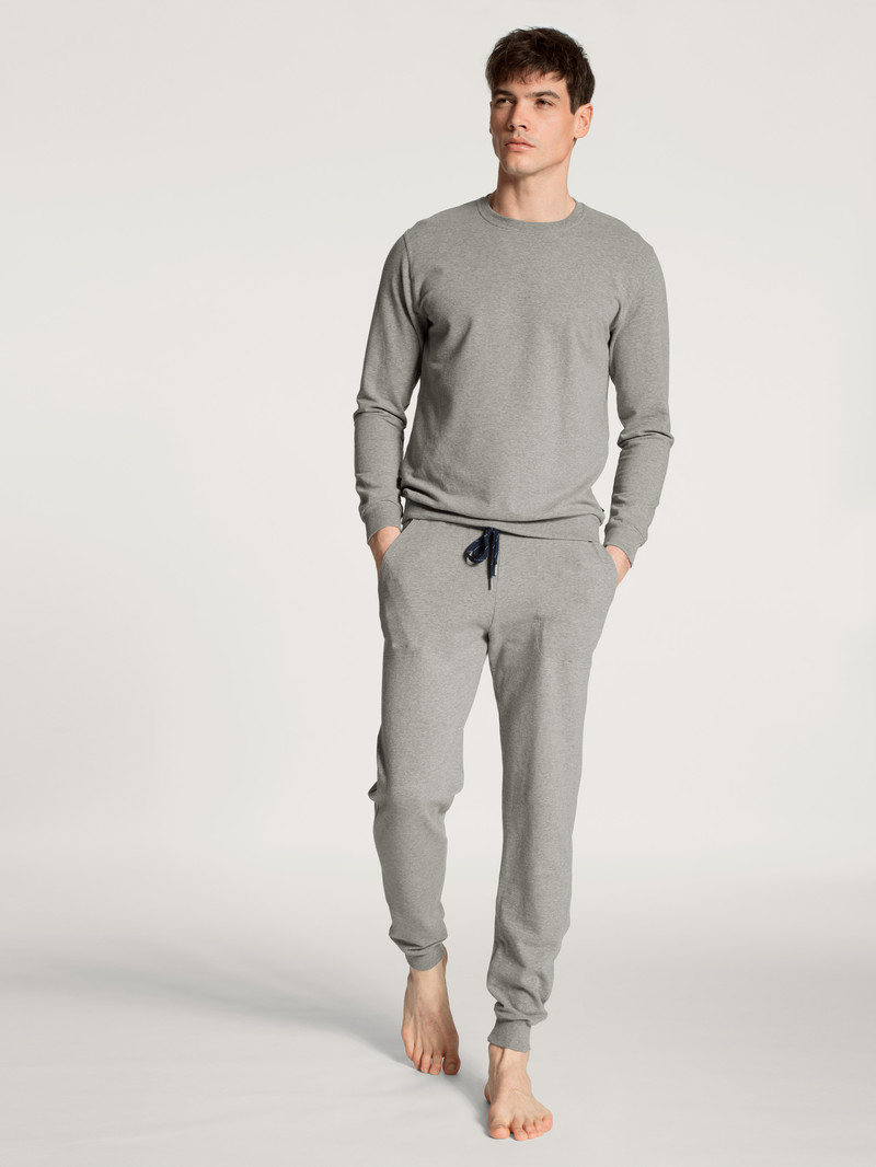 Loungewear Calida Remix Basic Lounge Pants Carbon Melé Homme | UIW-1626122