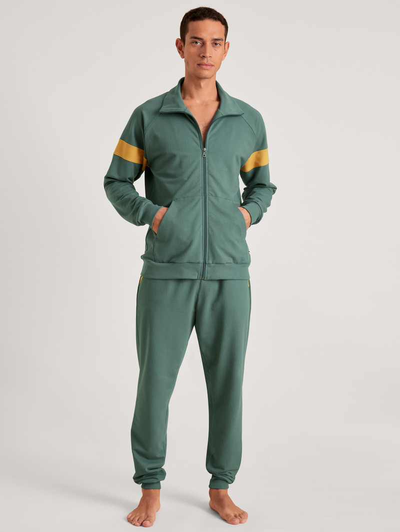 Loungewear Calida 100% Nature Refresh Jacket, Cradle To Cradle Certified Noir Homme | UBJ-0769687