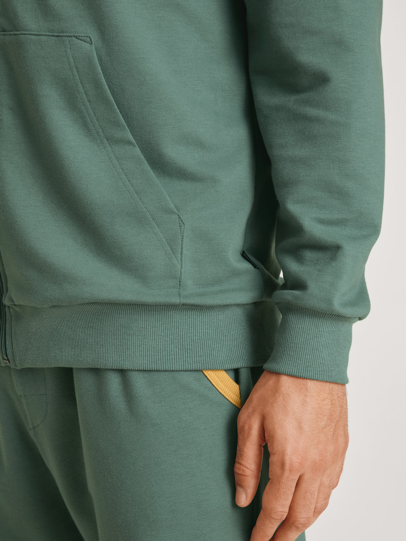 Loungewear Calida 100% Nature Refresh Jacket, Cradle To Cradle Certified Noir Homme | UBJ-0769687