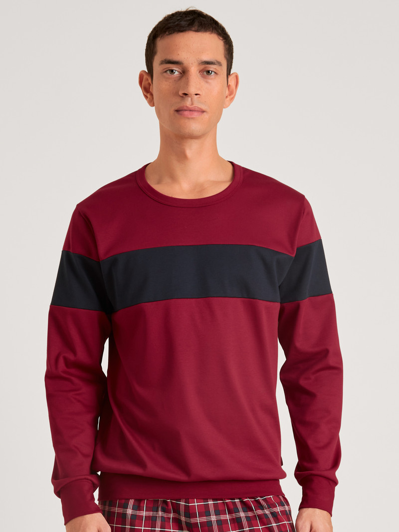 Loungewear Calida Family & Friends Sweatshirt Rouge Homme | AQV-6641644