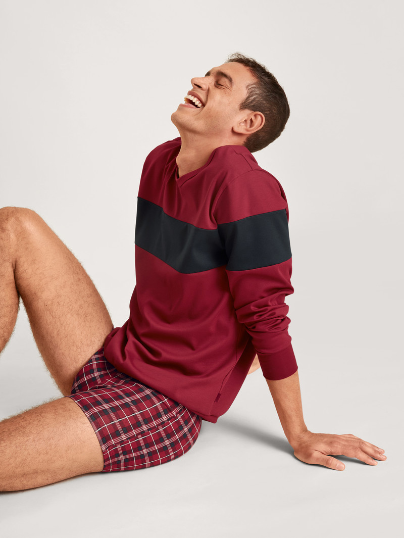 Loungewear Calida Family & Friends Sweatshirt Rouge Homme | AQV-6641644