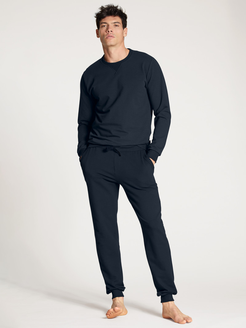 Loungewear Calida Circular Lounge Sweatpants, Cradle To Cradle Certified Noir Homme | XZT-5484478