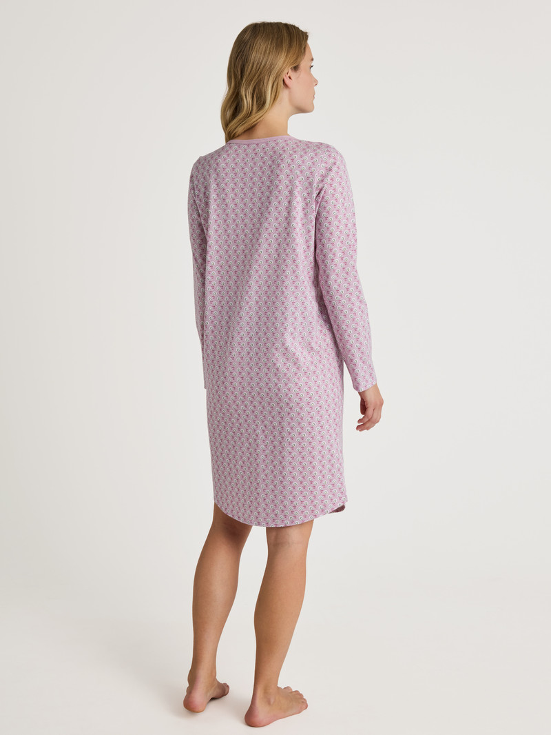 Vêtement De Nuit Calida Special Sleepshirt, Length 100 Cm New Fragrant Lilac Femme | VGK-5931792