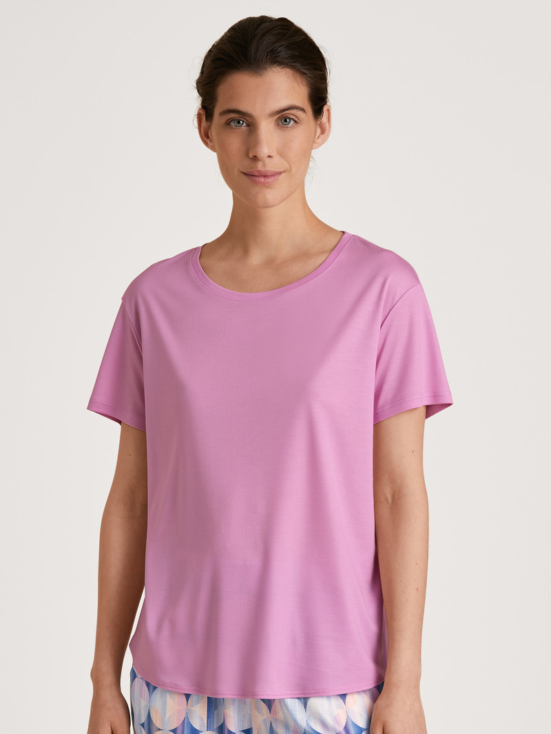 Vêtement De Nuit Calida Circular Dreams Shirt Short Sleeve, Cradle To Cradle Certified Rose Femme | YOA-4364478