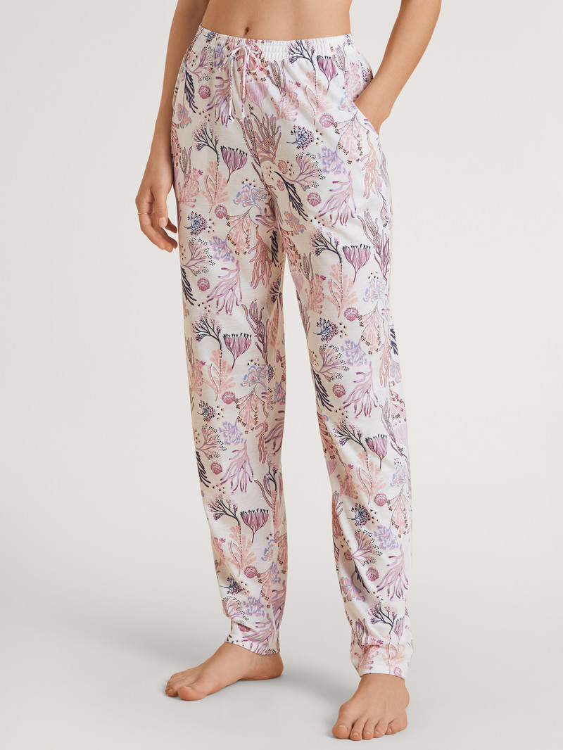 Vêtement De Nuit Calida Favourites Harmony Pants Blanche Femme | WJO-4352054