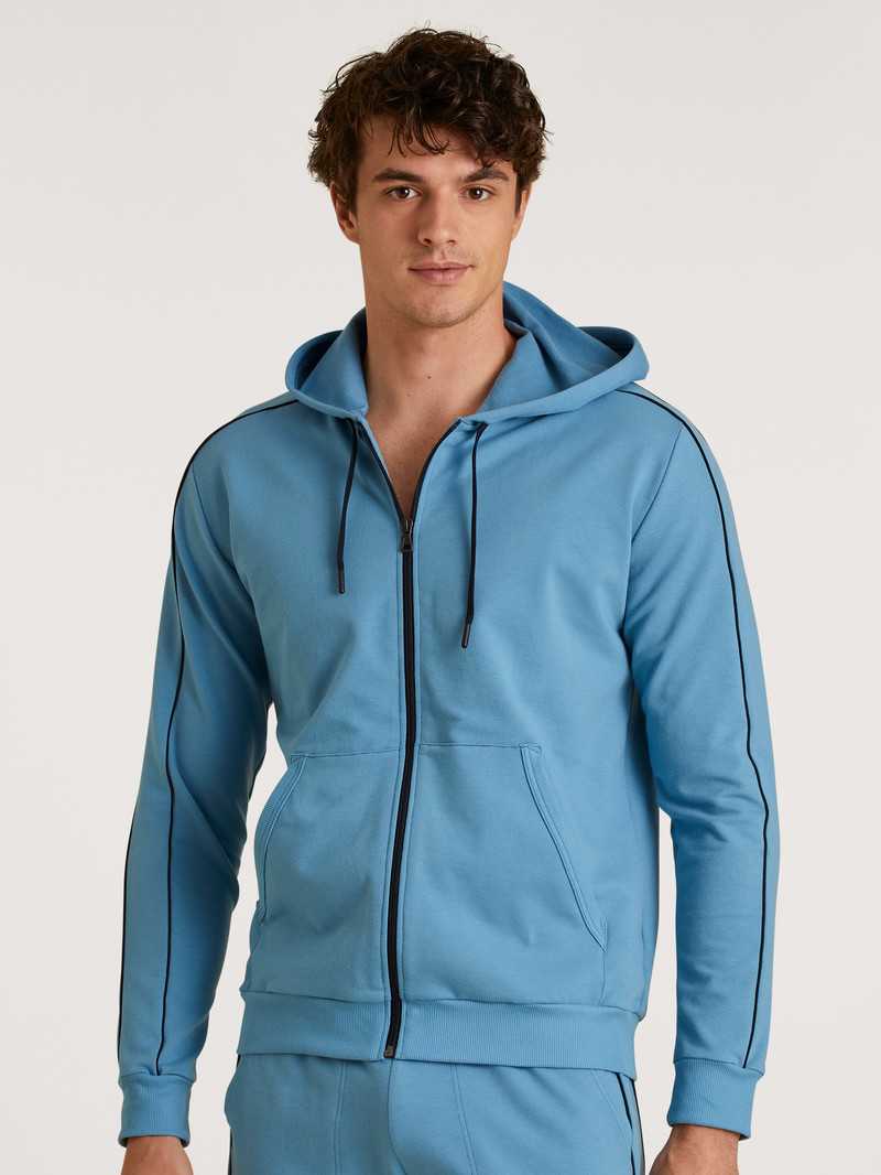 Loungewear Calida Rmx Lounge Leisure Jacket Bleu Homme | GZF-9521454