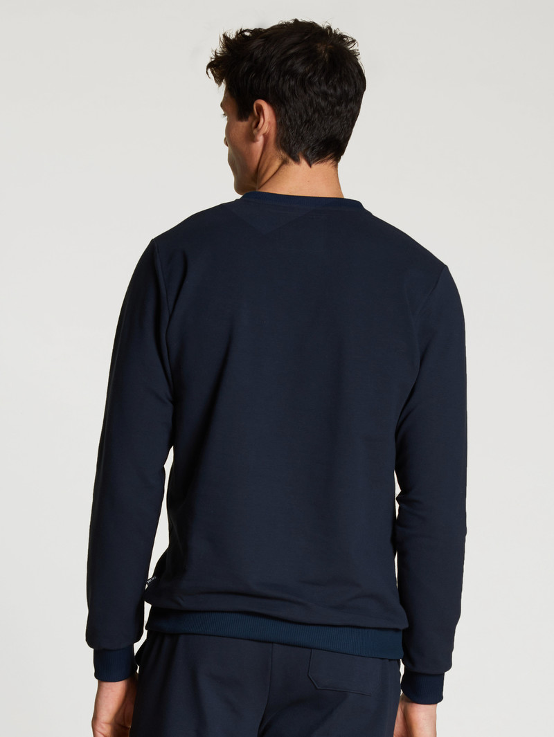 Loungewear Calida Circular Lounge Sweatshirt, Cradle To Cradle Certified Noir Homme | YVS-4733819