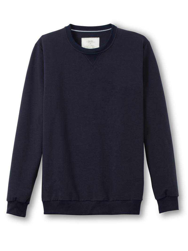 Loungewear Calida Circular Lounge Sweatshirt, Cradle To Cradle Certified Noir Homme | YVS-4733819