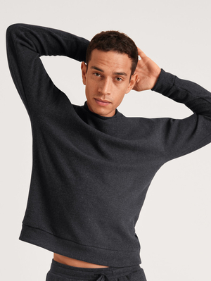 Loungewear Calida Rmx Lounge Time Off Sweatshirt Anthrazit Melé Homme | UTJ-3392682