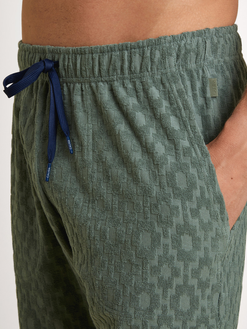 Loungewear Calida Rmx Lounge Holiday Bermudas Vert Homme | XQW-0717136