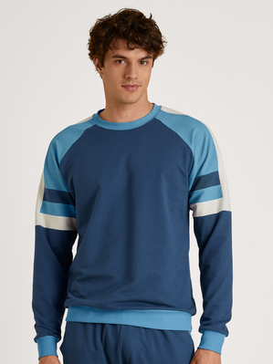 Loungewear Calida Circular Refresh Pullover Bleu Homme | DAL-7450609