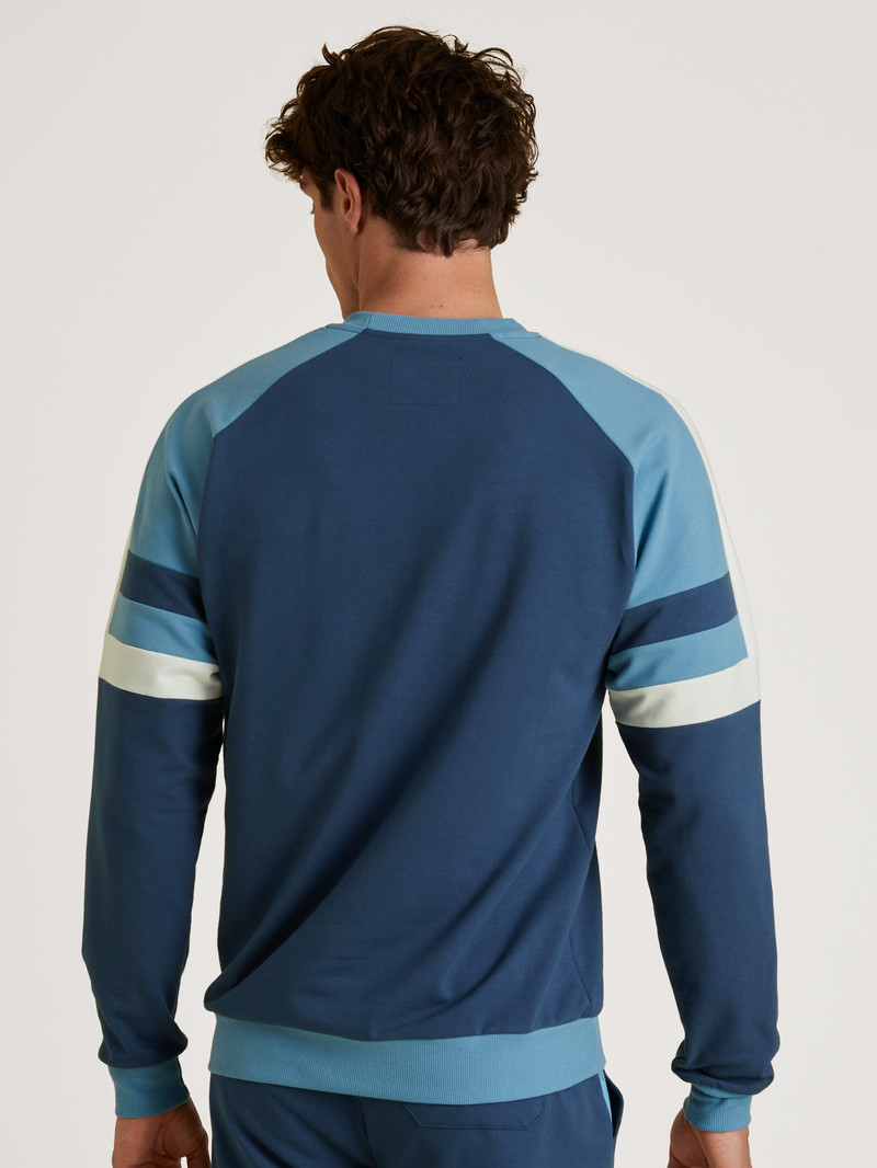 Loungewear Calida Circular Refresh Pullover Bleu Homme | DAL-7450609