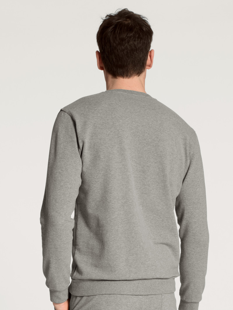 Loungewear Calida Remix Basic Lounge Sweatshirt Carbon Melé Homme | OBZ-3875808