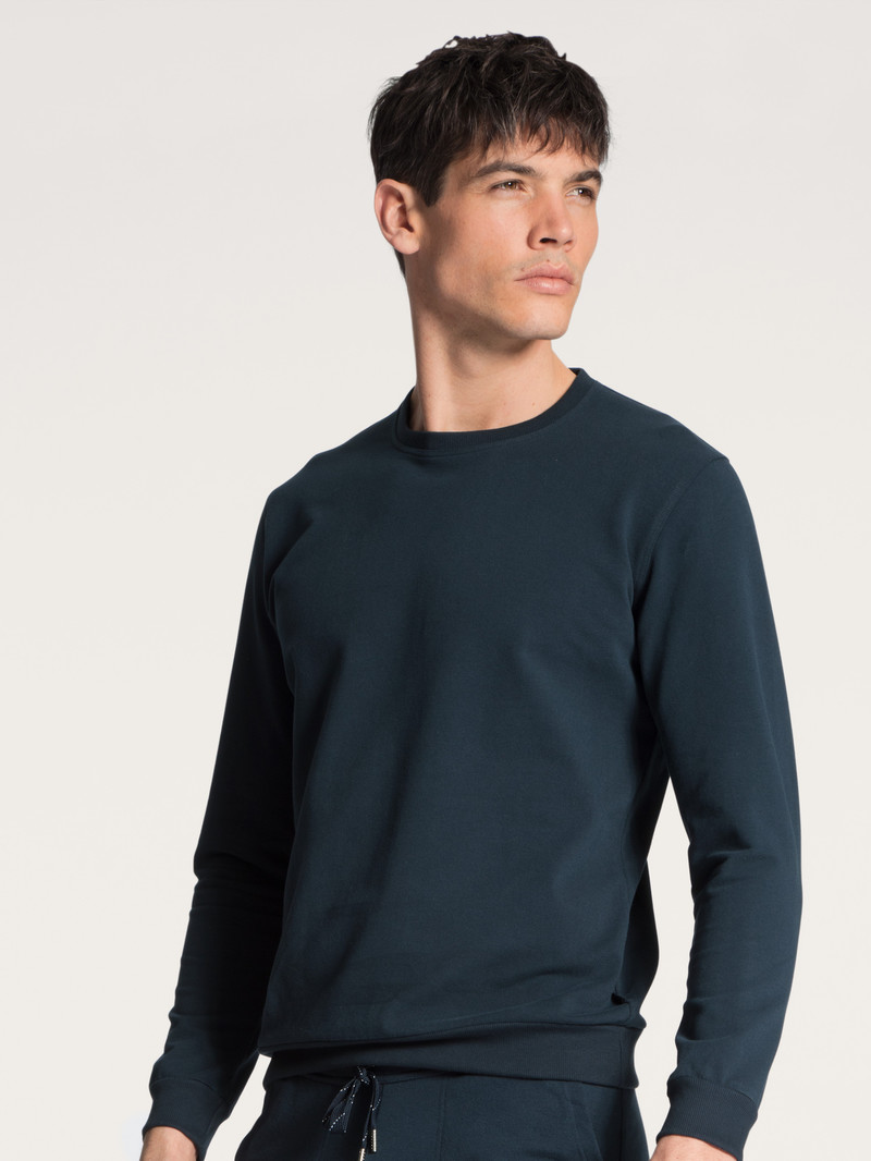 Loungewear Calida Remix Basic Lounge Sweatshirt Noir Homme | OJU-6277691