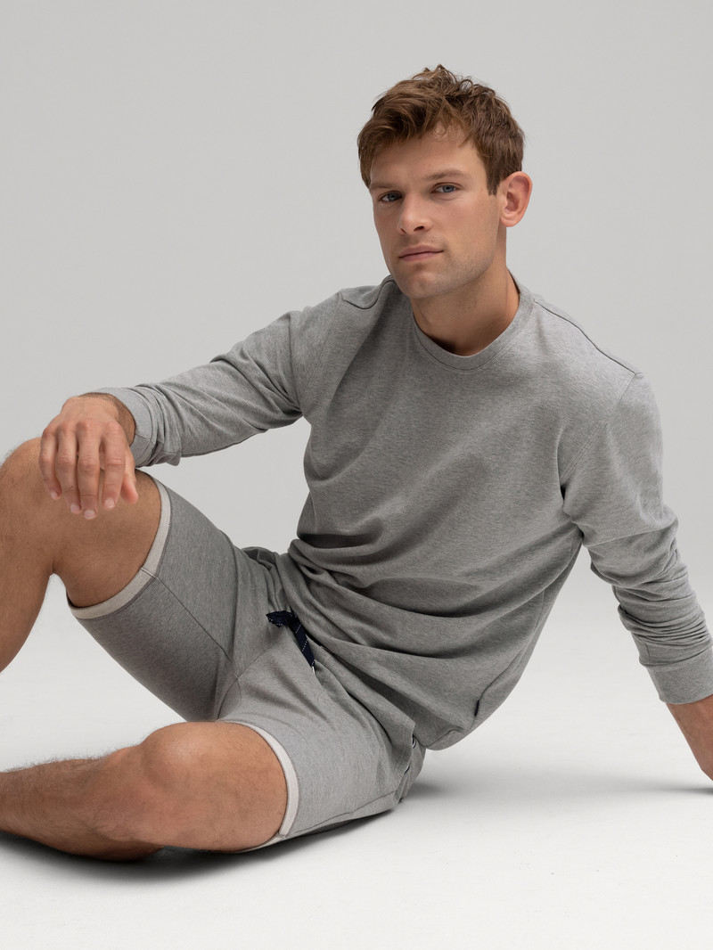 Loungewear Calida Remix Basic Lounge Sweatshirt Carbon Melé Homme | OBZ-3875808