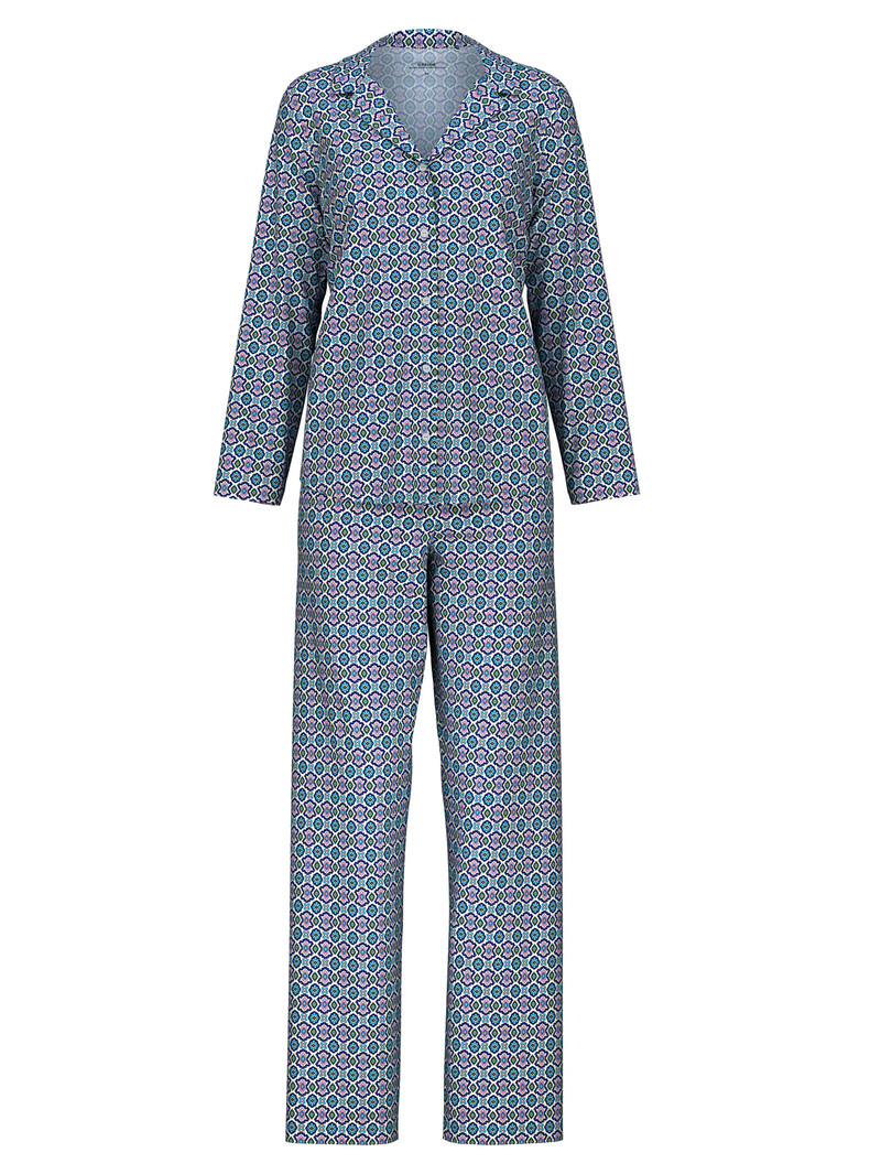 Vêtement De Nuit Calida Spring Nights Pyjamas, Buttoned Through Bleu Femme | EXZ-1323904