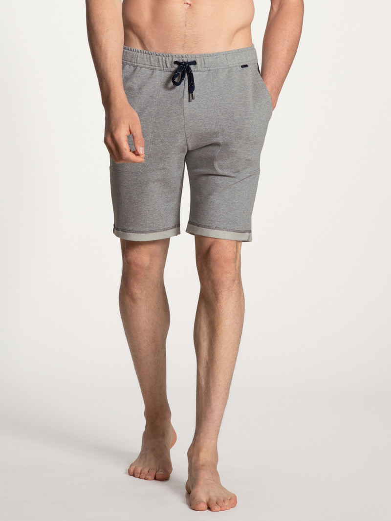 Loungewear Calida Remix Basic Lounge Bermudas Carbon Melé Homme | LHS-5312222