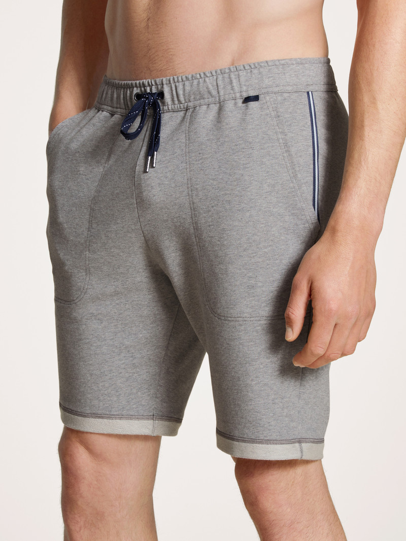 Loungewear Calida Remix Basic Lounge Bermudas Carbon Melé Homme | LHS-5312222