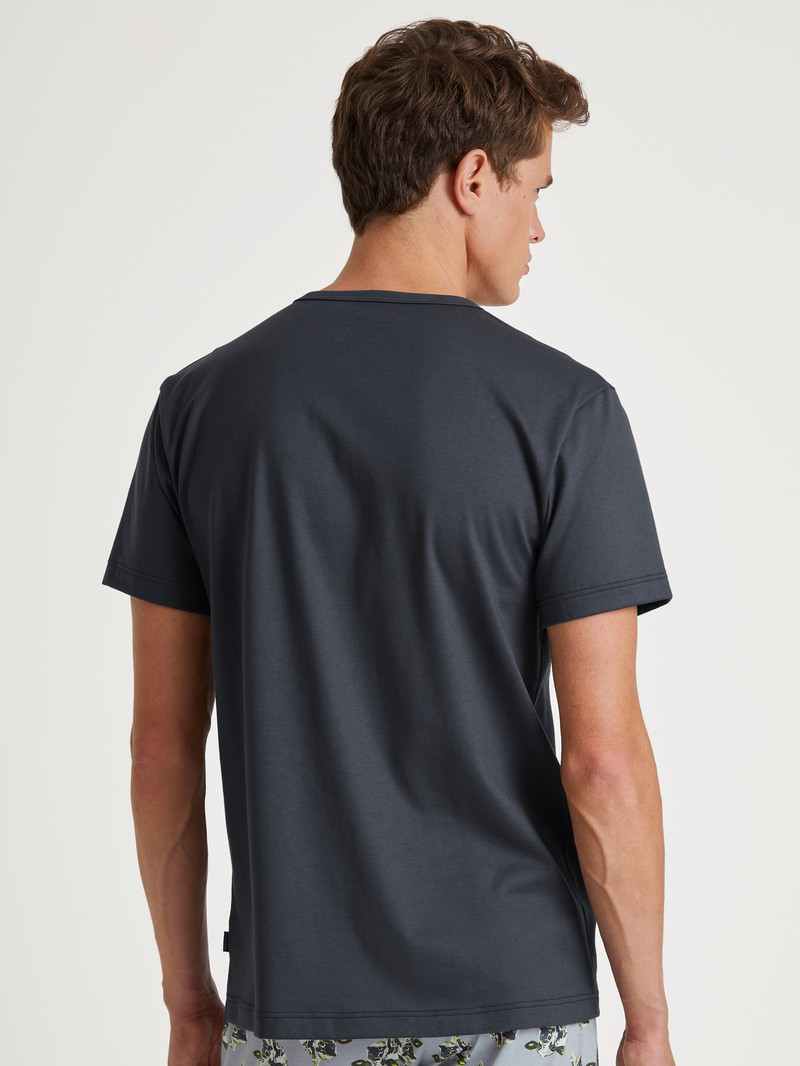 Vêtement De Nuit Calida Rmx Sleep Leisure T-shirt Anthrazit Homme | TIM-8008710