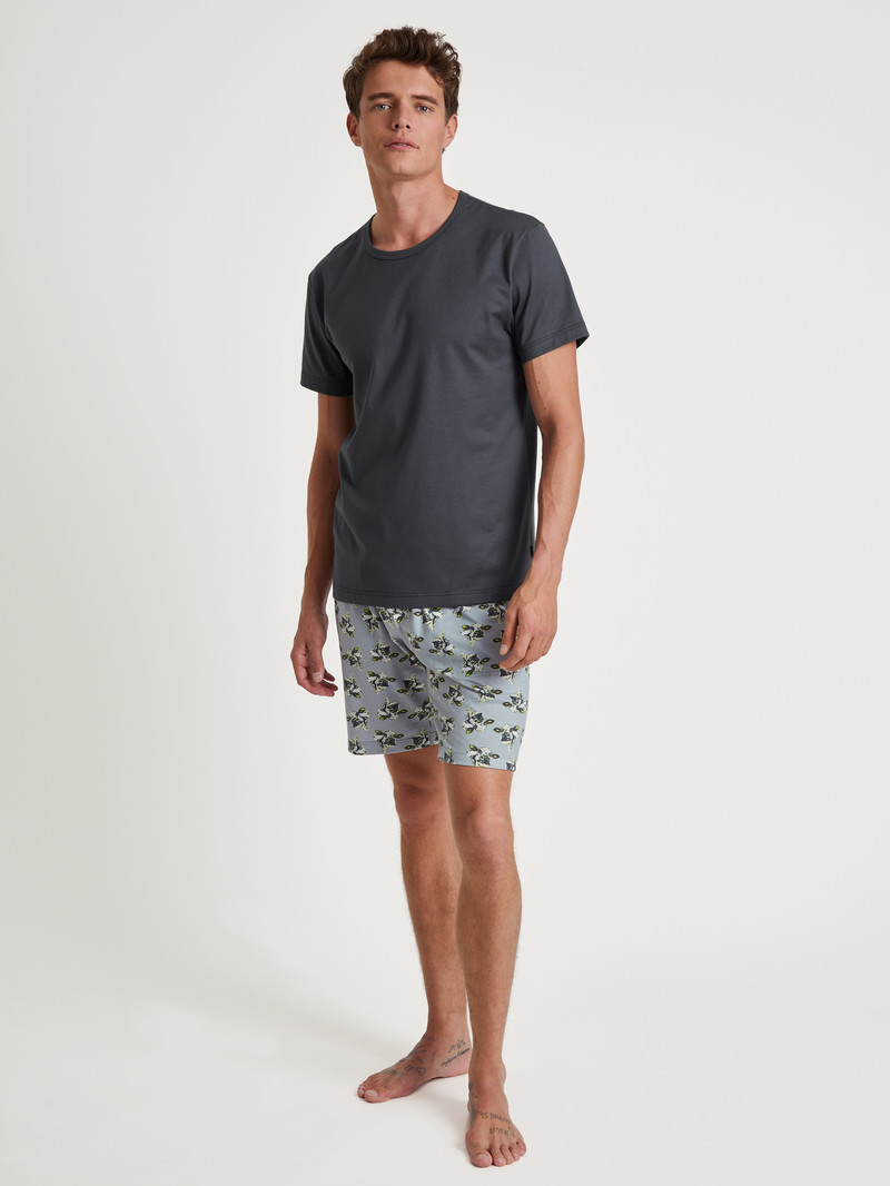 Vêtement De Nuit Calida Rmx Sleep Leisure Bermudas Grise Homme | DZB-8621859