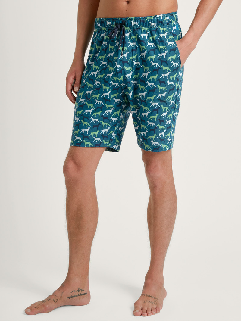 Vêtement De Nuit Calida Rmx Sleep Weekend Bermudas Vert Homme | KWL-1829613