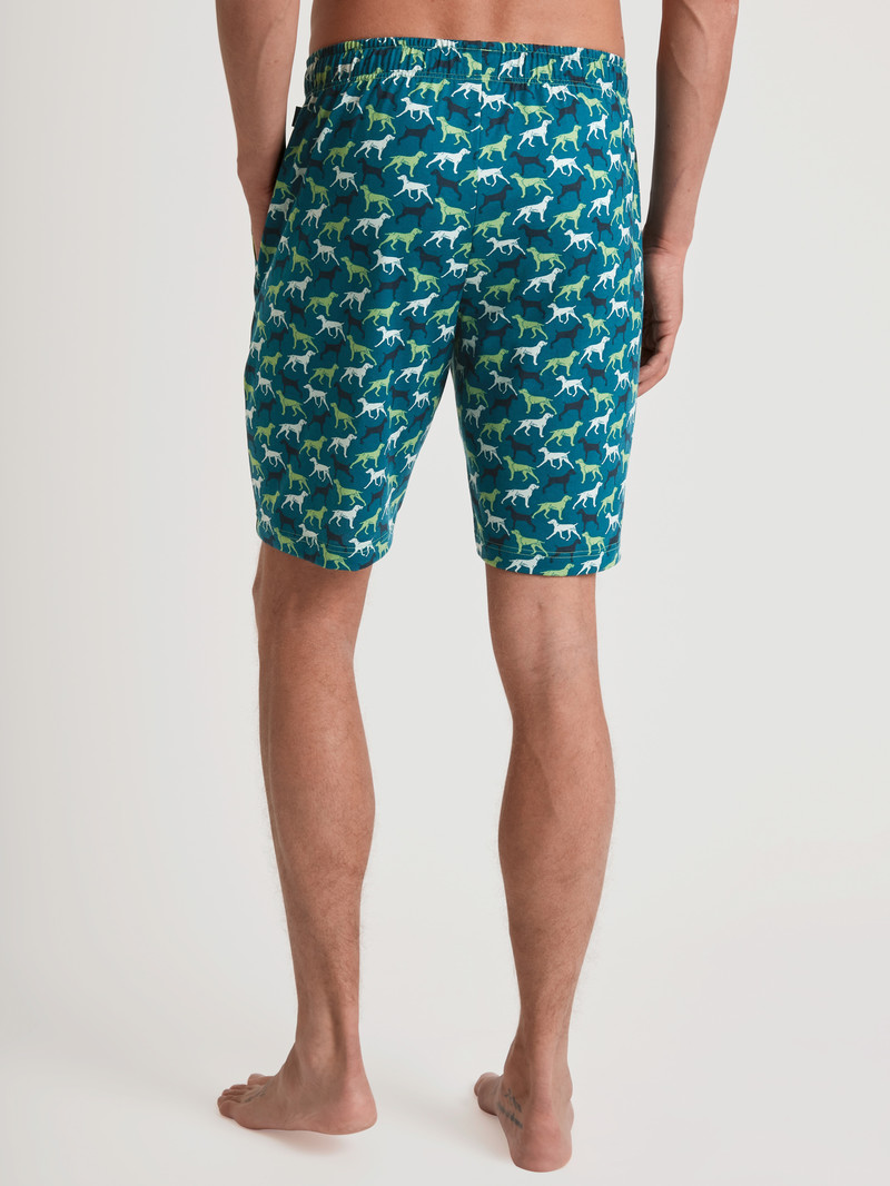 Vêtement De Nuit Calida Rmx Sleep Weekend Bermudas Vert Homme | KWL-1829613