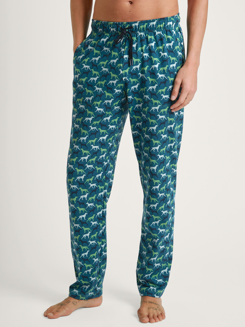 Vêtement De Nuit Calida Rmx Sleep Weekend Pants Vert Homme | ZIP-1499849