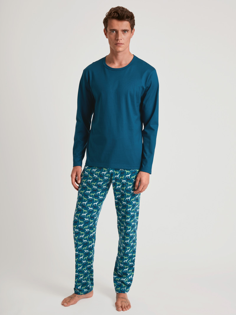 Vêtement De Nuit Calida Rmx Sleep Weekend Pants Vert Homme | ZIP-1499849