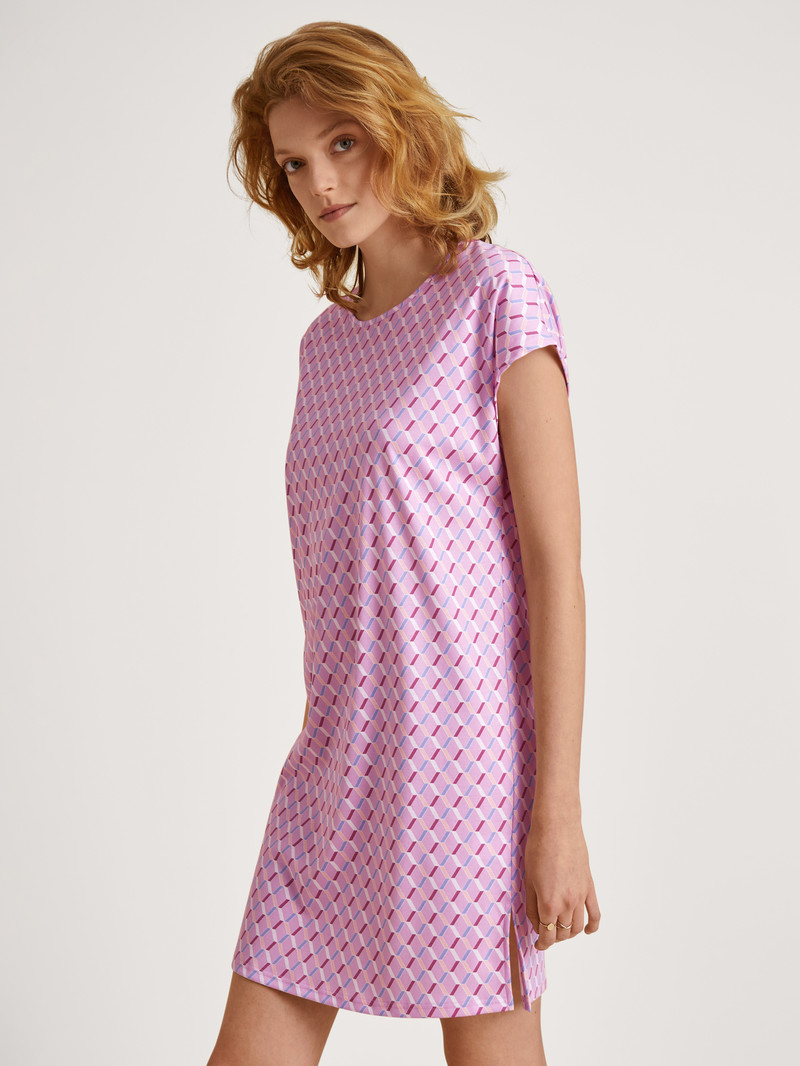 Vêtement De Nuit Calida Daylight Dreams Sleepshirt, Length 90cm Rose Femme | VYJ-5015304