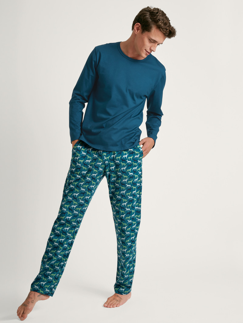 Vêtement De Nuit Calida Rmx Sleep Weekend Pants Vert Homme | ZIP-1499849