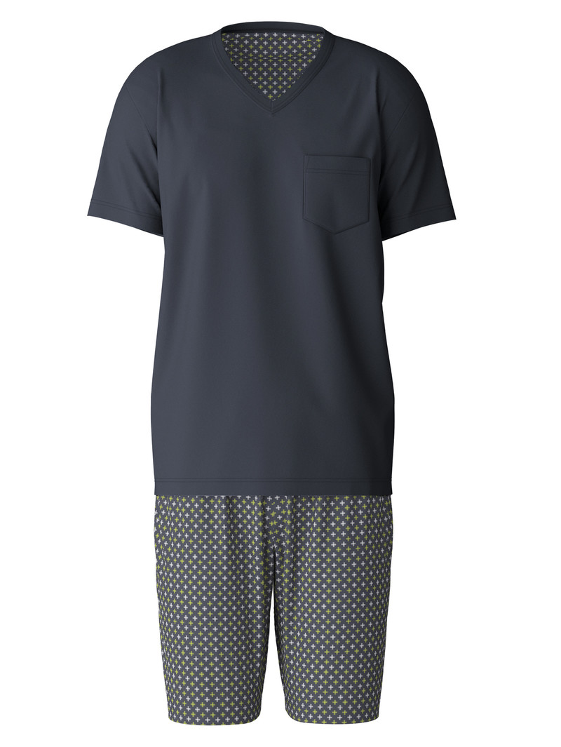 Vêtement De Nuit Calida Relax Swiss Edition Short Pyjama Anthrazit Homme | ASV-7941630