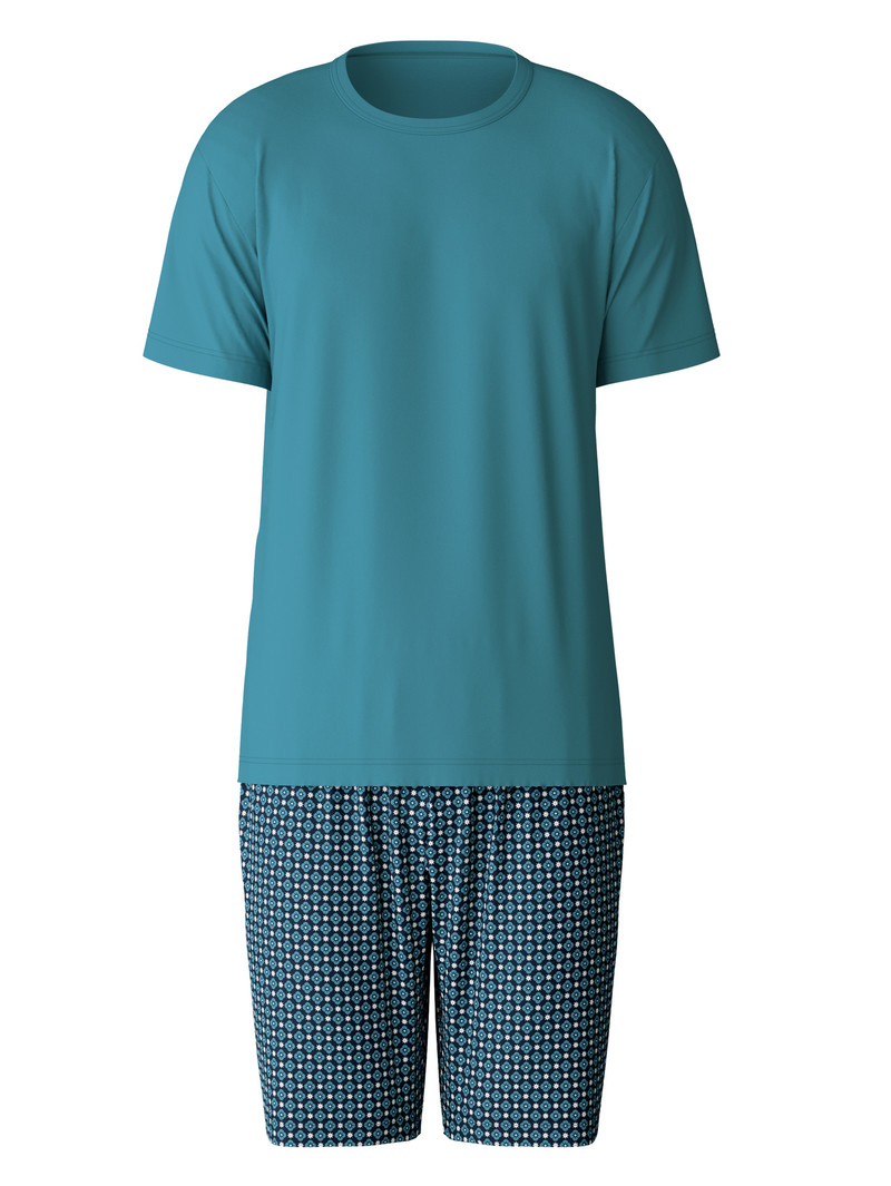 Vêtement De Nuit Calida Relax Streamline 3 Short Pyjama Bleu Homme | UWJ-0351967