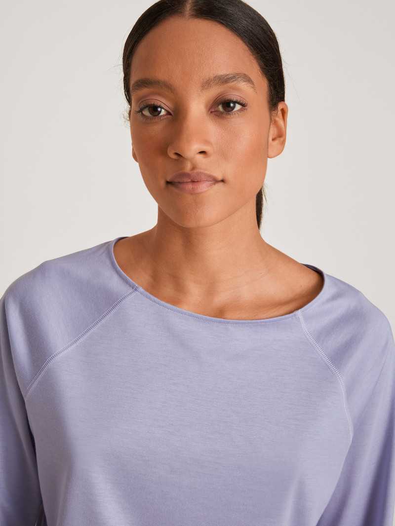 Vêtement De Nuit Calida Favourites Lavender Shirt Long-sleeve Lavande Femme | EBW-4975077