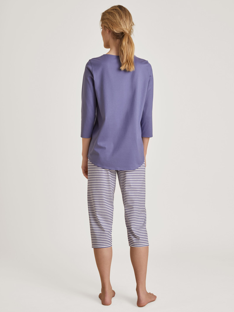 Vêtement De Nuit Calida Special 3/4 Pyjama Violette Femme | AHY-4467477