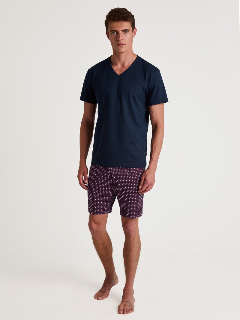 Vêtement De Nuit Calida Special Short Pyjama Bleu Homme | YBO-8579321