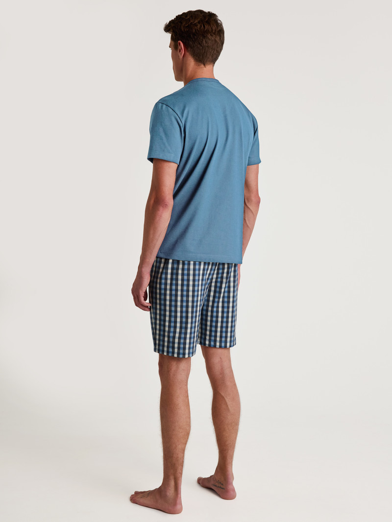 Vêtement De Nuit Calida Special Short Pyjama Bleu Homme | DOD-3535466