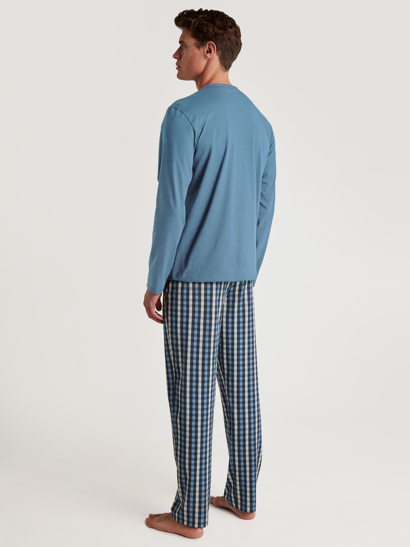 Vêtement De Nuit Calida Special Pyjama Bleu Homme | QNK-7239733