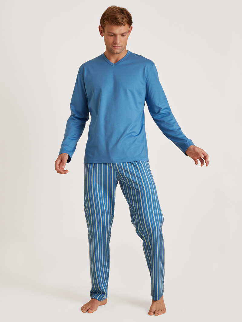 Vêtement De Nuit Calida Special Pyjama Bleu Homme | DTP-0156984