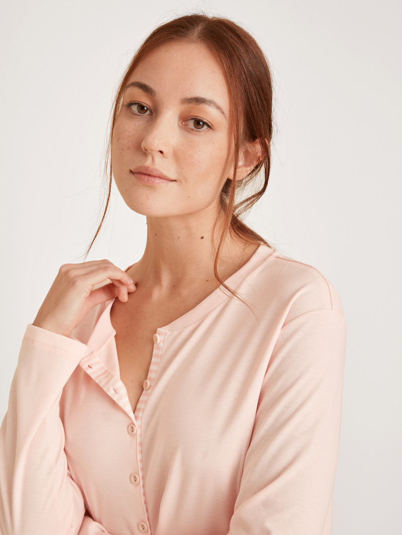 Vêtement De Nuit Calida Midsummer Dreams Pyjama Pearl Blush Femme | HWR-5219603