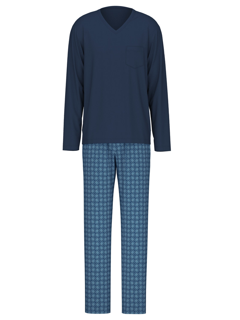 Vêtement De Nuit Calida Relax Streamline 2 Pyjama Bleu Homme | BSA-2121901