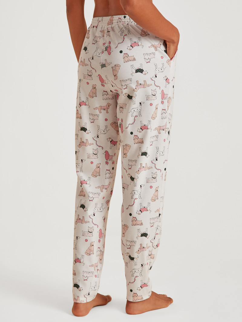 Vêtement De Nuit Calida Favourites Dog Pants Blanche Femme | HJZ-4357729