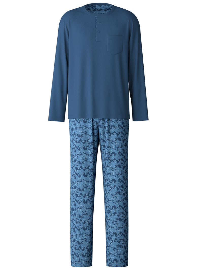 Vêtement De Nuit Calida Relax Superlight Pyjama Bleu Homme | AZQ-3566028